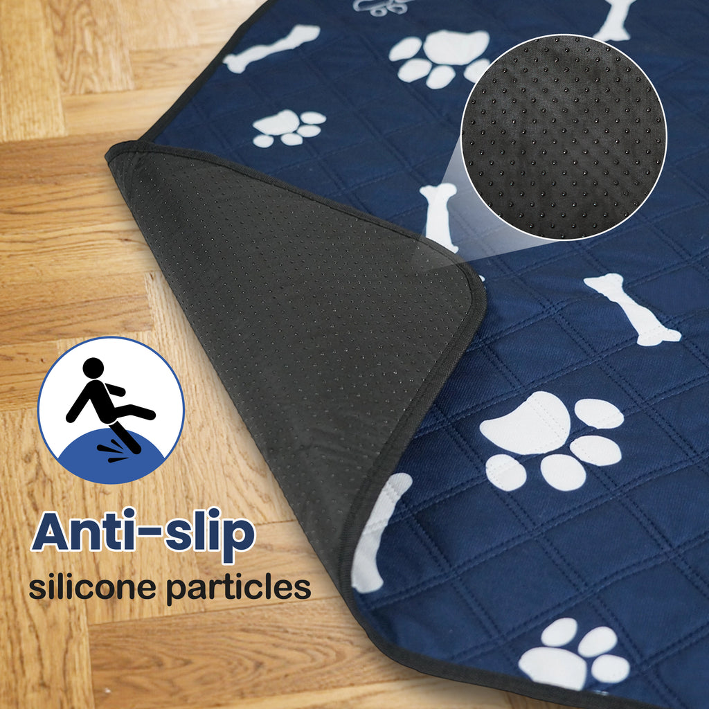 Lapnalleb Pet Washable Pee Pads for Dogs, 2 Pack, Non-Slip Dog Pads with Heavy Absorbency, Reusable Training Pads, 71”x 71”, XXL