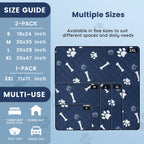 Lapnalleb Pet Washable Pee Pads for Dogs, 2 Pack, Non-Slip Dog Pads with Heavy Absorbency, Reusable Training Pads, 71”x 71”, XXL