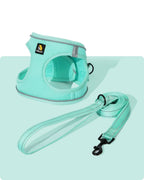 BELLA & PAL Cat Harness and Leash for Walking,Breathable Air Mesh Adjustable Vest Harnesses for Cats, Easy Control Safety Reflective Strips Harness