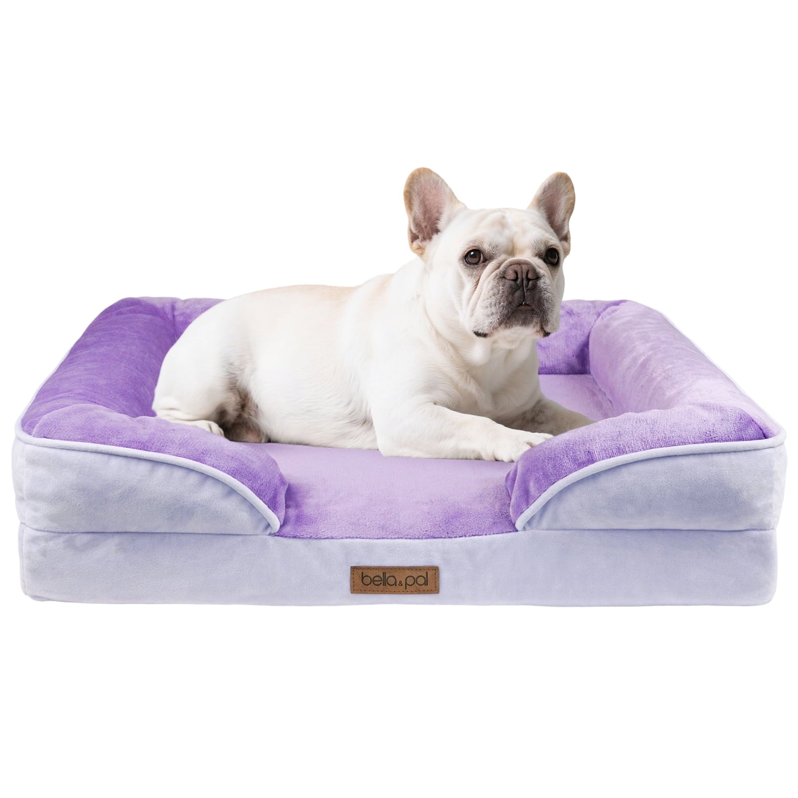 BELLA & PAL Orthopedic Dog Bed for Medium Small Dogs,Removable Washable,TPU waterproof layer, Non-Slip Bottom Dog Sofa Bed