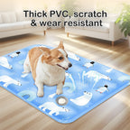 New Gel-Infused Cooling Pet Pad | Self-Hydrating Design + Chew-Proof PVC | Summer Heat Relief for Dogs & Cats