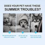 New Gel-Infused Cooling Pet Pad | Self-Hydrating Design + Chew-Proof PVC | Summer Heat Relief for Dogs & Cats