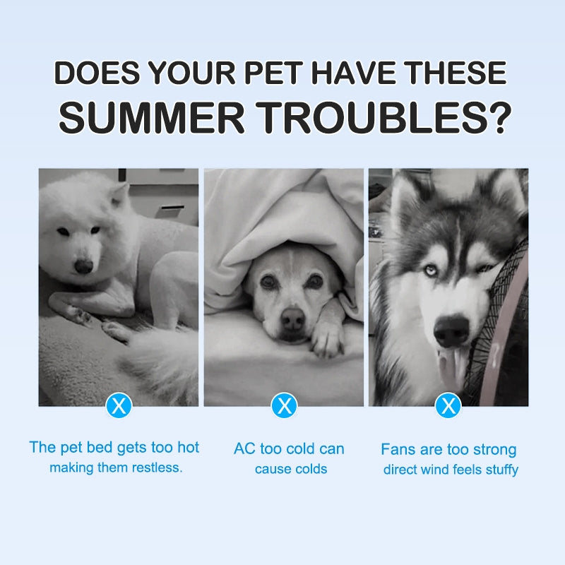 New Gel-Infused Cooling Pet Pad | Self-Hydrating Design + Chew-Proof PVC | Summer Heat Relief for Dogs & Cats