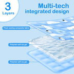 New Gel-Infused Cooling Pet Pad | Self-Hydrating Design + Chew-Proof PVC | Summer Heat Relief for Dogs & Cats