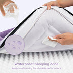 BELLA & PAL Orthopedic Dog Bed for Medium Small Dogs,Removable Washable,TPU waterproof layer, Non-Slip Bottom Dog Sofa Bed